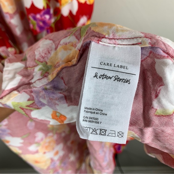 & Other Stories | Maxi Floral Wrap Dress with Flower pattern Size 8 - Picture 7 of 8